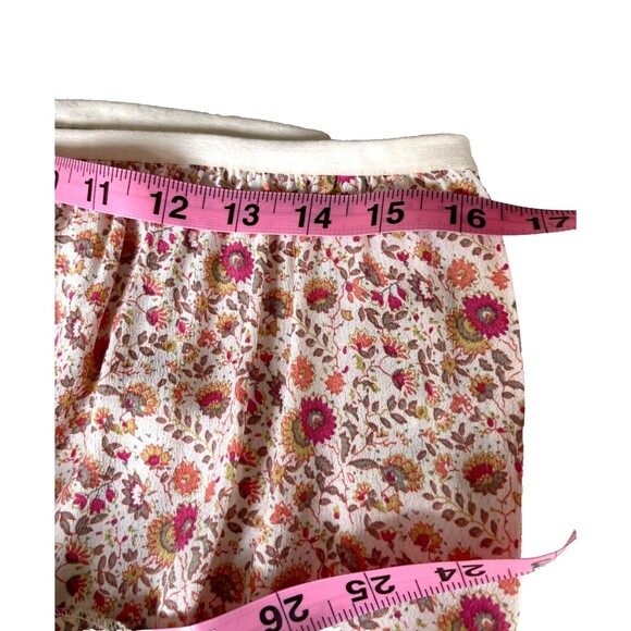 Vintage Y2K Fairy Maxi Skirt M Floral Prairie Cottage Boho Asymmetric Ruffle Hem - Picture 9 of 14